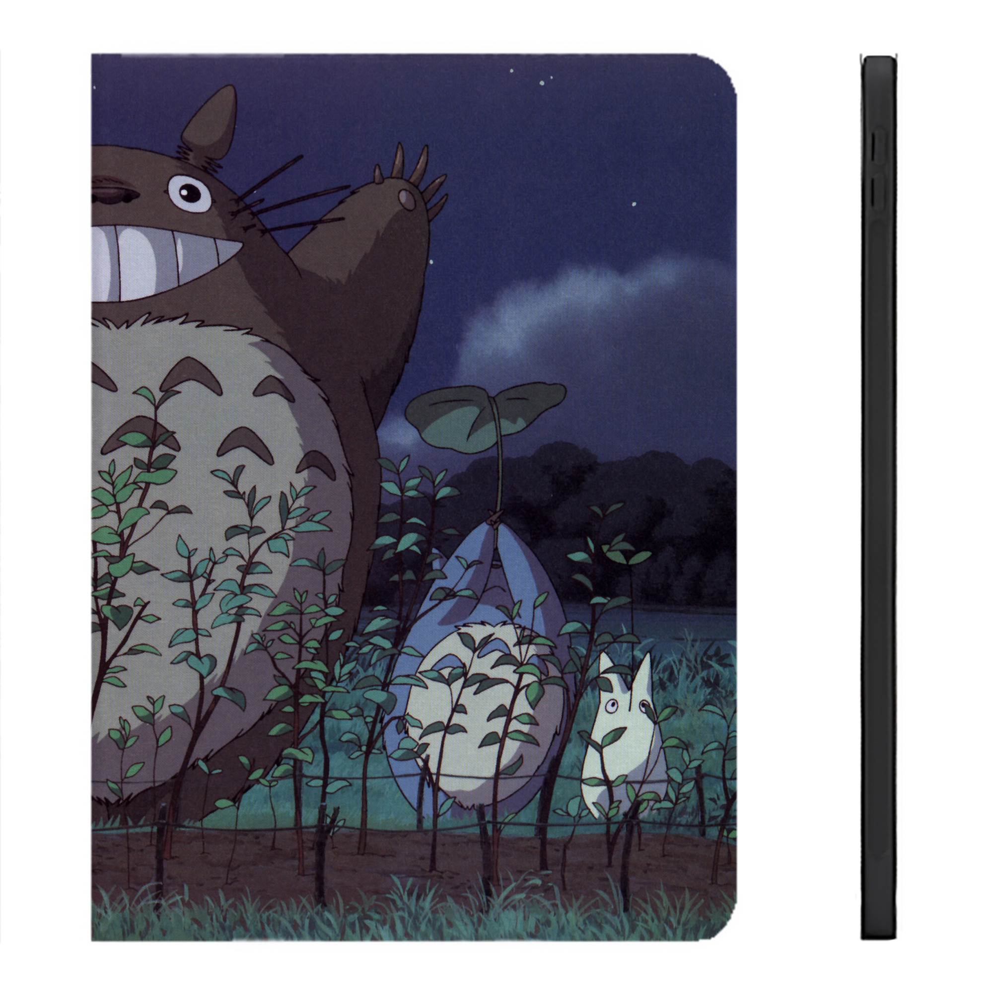 （画像用） となりのトトロ 草壁メイ 草壁サツキ My Neighbor Totoro Satsuki Kusakabe Mei Kusakabe IPadケース ペンホルダー付き ブックスタイルデザイン